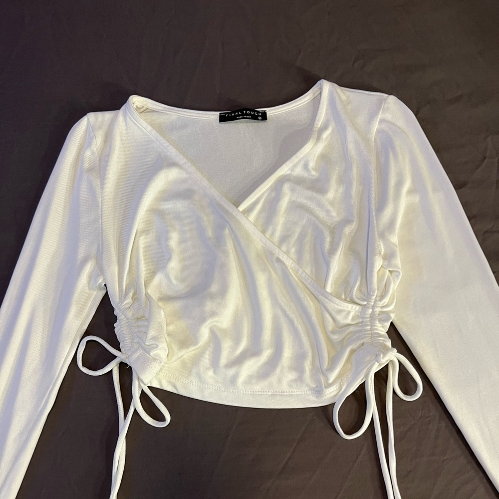 White crop top